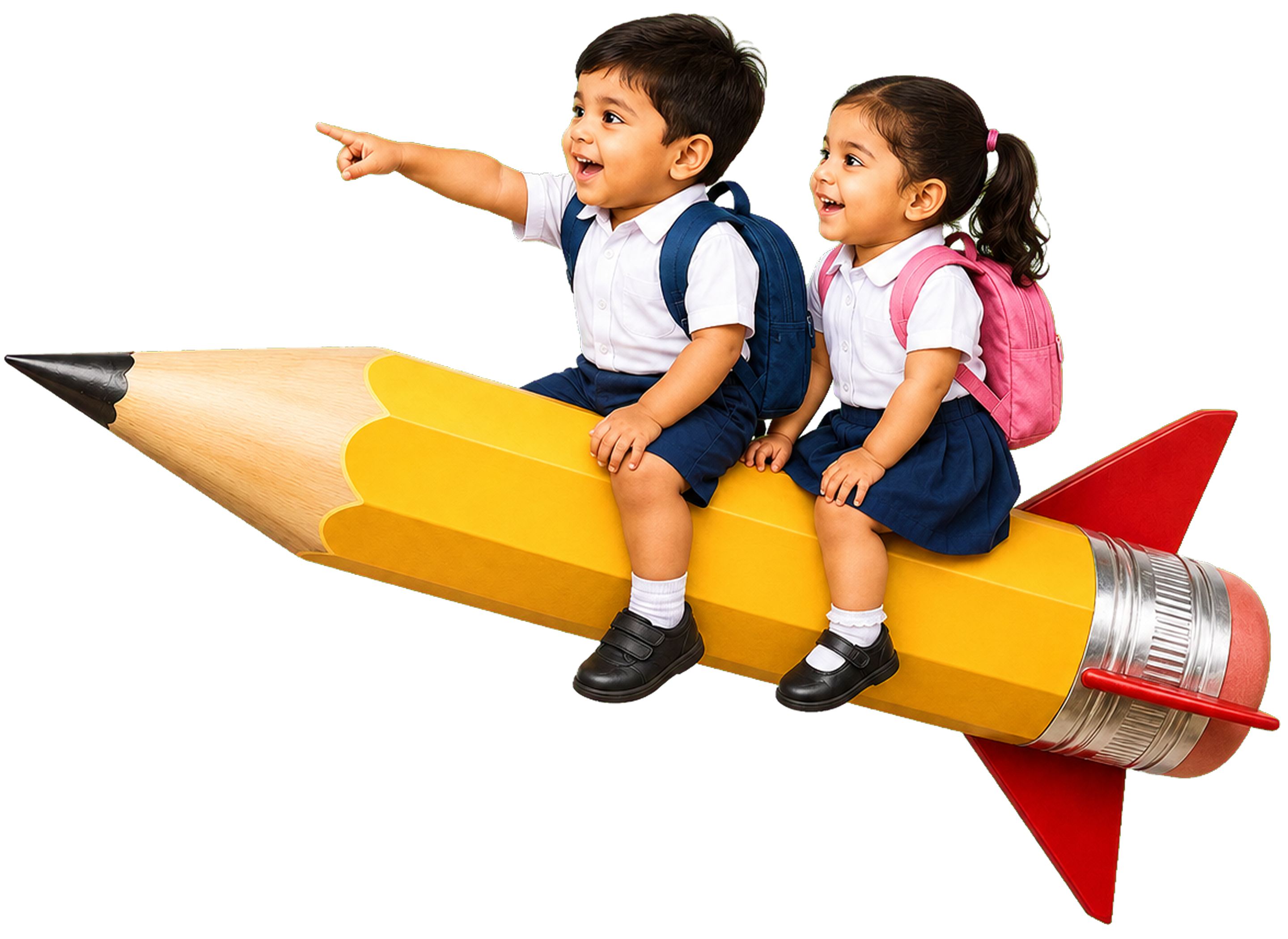 Kids on Pencil