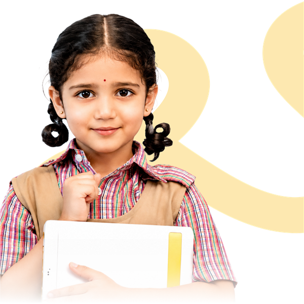 Student with tablet