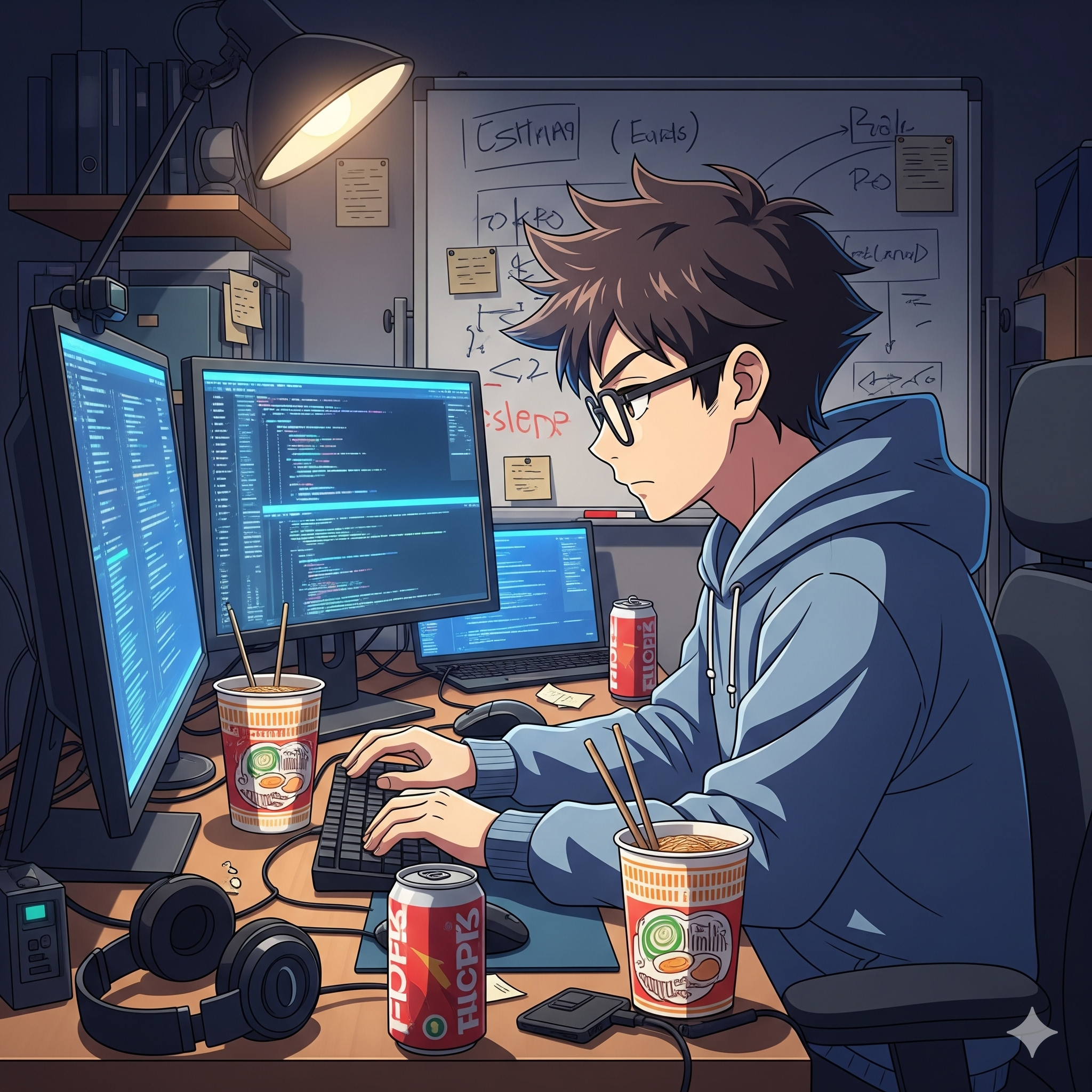 Person working on a laptop